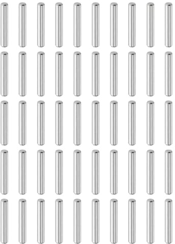 QUARKZMAN Zylinderstifte Rostfrei, 5mm x 30mm Dübelstifte 50 Stück | Spannstift, 304 Edelstahl Metallstifte, Silberton Passstift Bolzen Metall für DIY, Möbel, Bastelprojekte