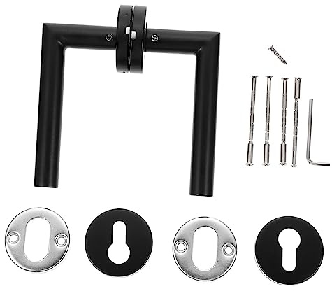 Holibanna Verrou de Porte Silencieux Acier Inoxydable Poignée Gauche Droite Serrure Sécurité Intérieure pour Chambre et Salle de Bain