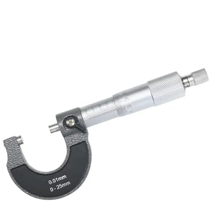 bügelmessschraube Präzises Messmikrometer 0-25 mm 0,01 Außenmetrisches Messschieber-Mikrometer-Werkzeug