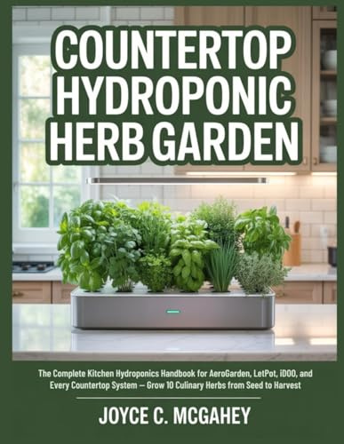COUNTERTOP HYDROPONIC HERB GARDEN: The Complete Kitchen Hydroponics Handbook for AeroGarden, LetPot, iDOO, and Every Countertop System — Grow 10 Culinary Herbs from Seed to Harvest
