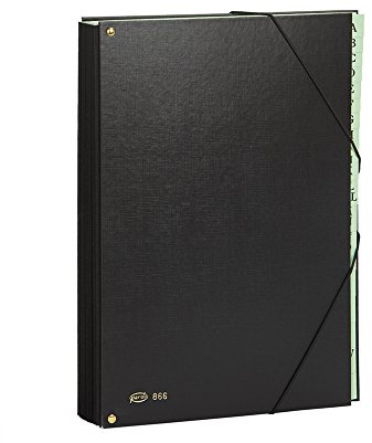 Pardo 86601 Ordnungsmappe ABC mit 18 Fächern, Schwarz