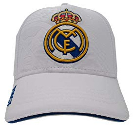 Gorra Real Madrid Junior Blanco Primer Equipo Nº 3 - Talla niño Ajustable