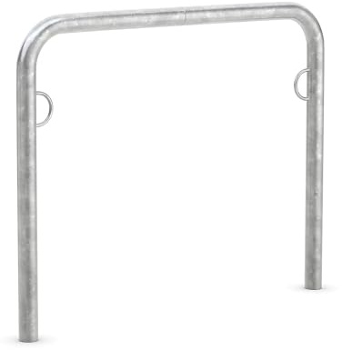 TRUST Fahrradparker - Anlehnbügel verzinkt, mit Ringöse zum Einbetonieren - Länge 1000 mm, VE 3 Stk