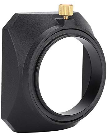 EBTOOLS Lens Hood,Cappuccio con Lente Quadrata da 46 mm Sete per videocamera Digitale Videocamera Digitale Filtro Obiettivo o Filettatura cilindrica in plastica