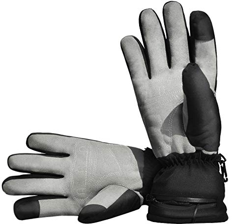 AROMA SEASON Beheizbare Handschuhe für Herren Damen, Winter Raynauds Krankheit Wasserdicht & Winddicht Arbeitshandschuhe Motorrad Jagd Angeln Reiten