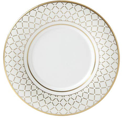 LENOX 887788 Venetian Lace Gold Saucer, Bone China, Metallic