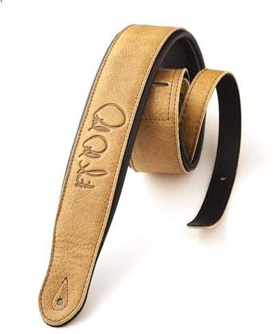 PRS Signature Leather Strap Sandstone/Black - Gitarrengurt