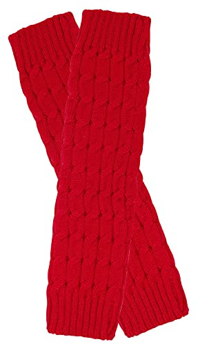 Wrapables Damen Beinstulpen mit Zopfmuster