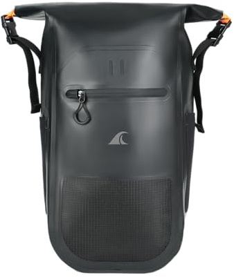 Breakwater Supply™ Meanhigh Dry Bag Wasserdichter Rucksack für Damen & Herren, 25L, Mittel/Groß, Rolltop, für Surfen, Kajak, Tauchen, Wandern, Motorrad + Schwimmen, leicht, Wasserflaschentaschen,
