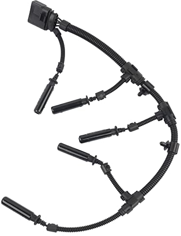 Huiruhy Faisceau de câblage Connecteur de bougie de préchauffage Bougie de préchauffage pour V-W Transporter 2003-2010 070971277B