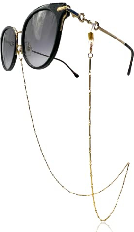 GERNEO® – Phuket – korrosionsbeständige Brillenkette & Maskenhalter – vergoldet oder versilbert – einzigartig hochwertige Brillenkette & Brillenband für Sonnenbrillen & Lesebrillen