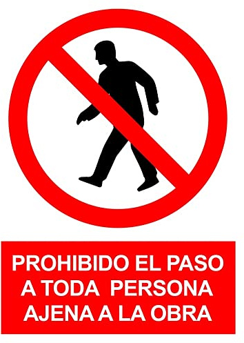 SEÃ‘AL PROHIBIDO PASO PERS.AJE.OBRA SP851