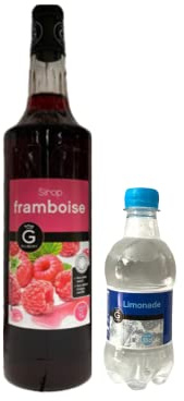 Lot Sirup Rioba & limonade:Sirup Rioba Himbeere 1L - Rioba-limonade (12x33cl)