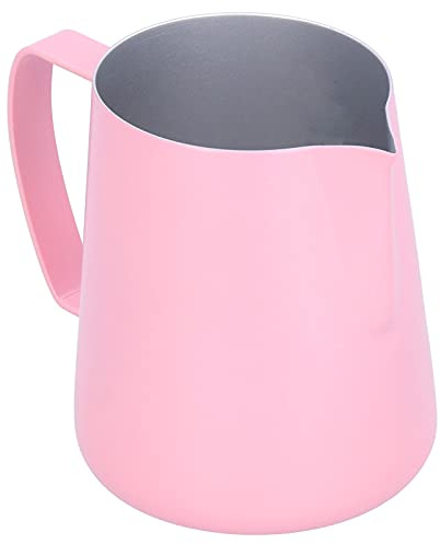 Pichet à Café, Pichet Latte Art en Acier Inoxydable, Moulage Monobloc pour Maison, Cuisines, Cafés, Restaurants