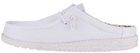 HEYDUDE Wally Slip Stretch Canvas - White/White