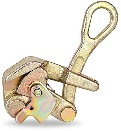 1T Wire Grip Cable Gripper Puller, Steel Rope Jaw Pulling Tool for Zip Line Dock Cable Rope