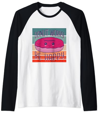 Friandises sucrées Délice givré Bonté sucrée Happy Donut Manche Raglan