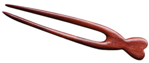 Braune Holz Haargabel U Form Elegante Vintage Haarspange | Einfacher Stil, Dekorativer Einsatz, Angenehmes Tragegefühl, Passend für Alltag, Feier, Mutter oder Partner