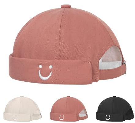 Minicloss Cotton Docker Cap - Verstellbarer Herren- und Damen-Hut, mit gebogener Krempe aus Baumwolle