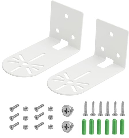 Annlpoy 2pcs Soporte Camara vigilancia tapo Montaje Pared Universal para cámara de vigilancia,Montaje de Metal Resistente y Duradero, Fácil Instalación (Cámara No Incluida)
