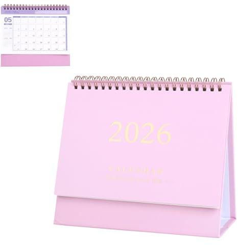 Calendrier Debout 2025-2026 Rose, Calendrier De Table 2025/2026, Calendrier Scolaire, Calendrier De Table 2025, Planificateur Mensuel Paysage, éDucateur, Calendrier 2025/2026, Calendrier Annuel 2025
