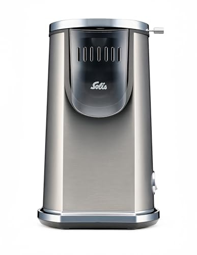 Solis Pop & Fun Popcornmaschine Edelstahl | Schnelle & geräuscharme Zubereitung, 2-in-1 Butterschmelzfunktion, BPA-frei, Anti-Fingerprint