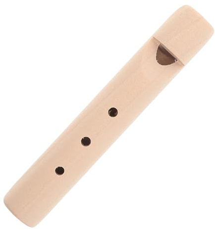 COSMEVIVI Holzflöte Für Junge Mädchen Pfeife Zum Bemalen Spielzeug Für Kleinkinder Musikinstrument Mit Dreilochmechanismus DIY-flöte Aus Holz Für Kinderspaß