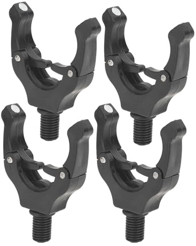 ZESTEFY 4er-Set Magnetische Rutenauflage Köpfe für Karpfenangeln – Automatische Justierung, Universell für alle Rutenhalter und Rod Pods