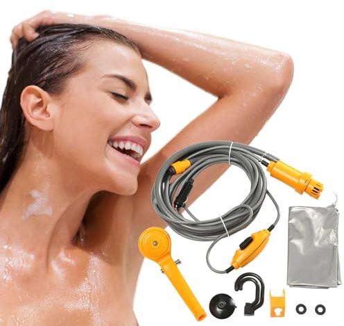 Outdoor Shower Camping, 12V Electric Outdoor Camping Showers, Showers, Accessories for RV Road Travel Garden Watering