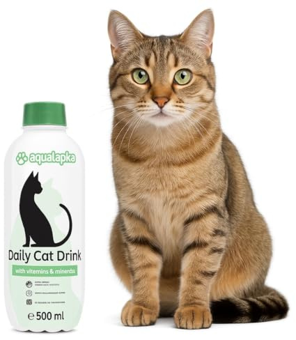 ANIMALUJOS - Pack 8 Bebidas AQUALAPKA para Gatos (Vitaminas o Cuidado Urinario) | Hidratación Natural con Minerales y Vitaminas | Regalo Chuche (8 Unidades, Urinary + Regalo Chuche)