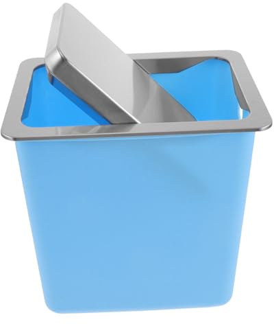 Toyvian Cestino Per Rifiuti Da Incasso Per Mobile Da Cucina Cestino Per Rifiuti Da Incasso Per Piano Di Lavoro Portarifiuti In Acciaio Da Tavolo Con Coperchio