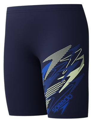 Speedo Boys Medley Logo Jammer Swim Trunks Swimmers Peacoat/Deep Sapphire Size 9-10 Years
