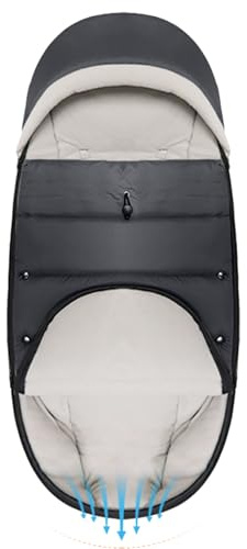 Sac De Couchage Pour Poussette Imperméable Et Résistant Au Vent Ajustable