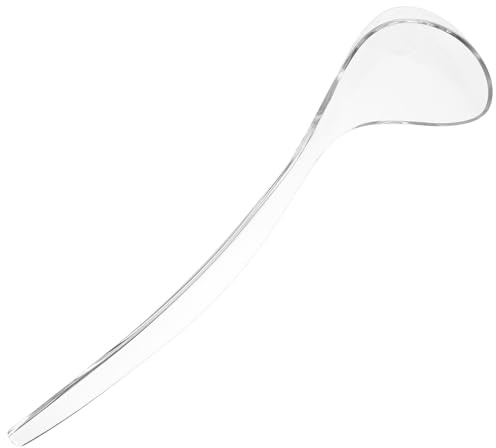 Toyvian Louche à Soupe en Plastique Transparent PC Incassable Manche Long Ergonomique Cuillère de Service Résistante Cuisine Domestique et Professionnelle Ustensile pour Sauces et
