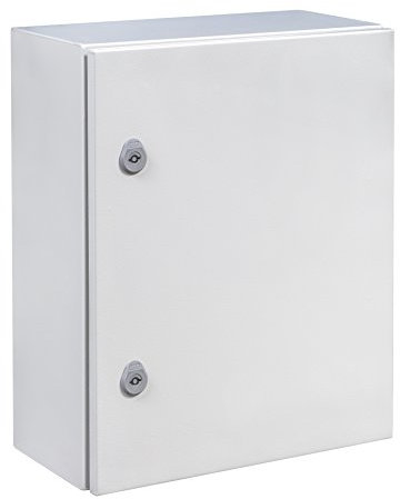 IDE GN605025 Armoires portes opaques avec plaque Gris 600 mm x 500 mm x 250 mm