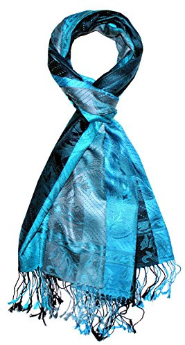 Lorenzo Cana Herrenschal Schaltuch jacquard gewebt 100% Seide 70 cm x 190 cm Paisley Muster Seidenschal Seidentuch harmonische Farben