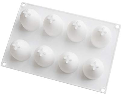 BESTONZON 8 Hohlräume 3D Ei Form Silikonform DIY Ostereier Kuchen Fondant Gelee Schokolade Dessertform Küche Backen Werkzeug