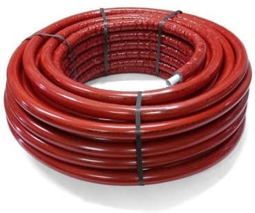 Sanpro Isoliertes Mehrschichtverbundrohr, Größe 20x2, 50 m, 10 mm isoliert (Mehrschichtverbundrohr Verbundrohr isoliert rolle Rollenware Ringware Isolierung Temperaturbeständig Wärmedämmung heizung)