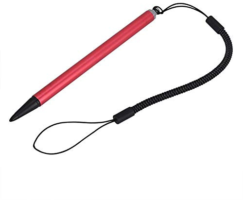 Kafuty Universal Touch Pen, Schwarz/Silber/Rot Resistiver Stift POS PDA Navigator Tablet Bildschirm Touch Painting Pen mit hängendem Federseil(rot)