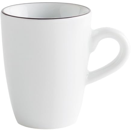 KAHLA 574732A69983C Pronto Line Espresso-Obertasse hoch 0,10 l Line pure black | Espressotasse mit schwarzer Linie aus Porzellan