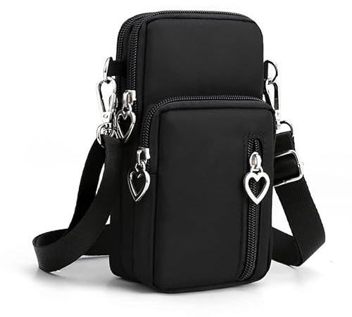 Moblie Phone Crossbody Bags Zippered Shoulder Pouch for iPhone 17 16 15 14 13 Pro Max Samsung Galaxy S26 Ultra S25 Ultra A16 A17 A37 A56 A57 A07 A36 Google Pixel 9 8 7 6 Pro