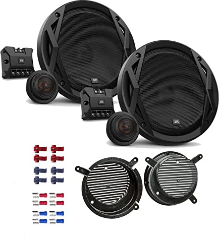 JBL Club 6500C Lautsprecher mit Einbauset passend für Mercedes SLK-Klasse (R170) 1996-2004 Türen vorne 360 Watt 165mm 2 Wege Kompo Auto KFZ PKW Boxen
