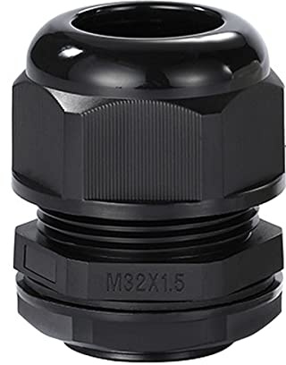 Meccion M32 Kabelverschraubung 5 Stück Wasserdichte IP68 Nylon Kabelverbinder mit Kontermutter und Unterlegscheibe, Geeignet für 18mm - 25mm Kabel