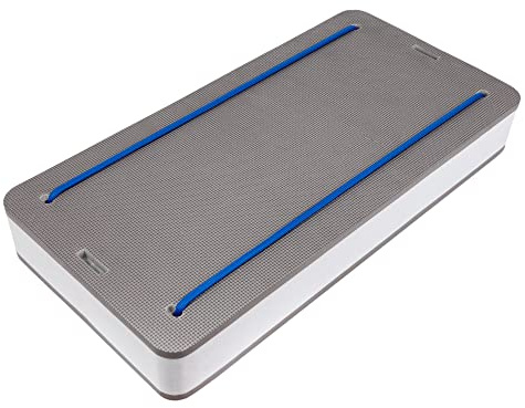 GATE14® Flacher Schwimmfender für Boot oder Beiboot Weiß/Grau 49 x 18 x 5 cm
