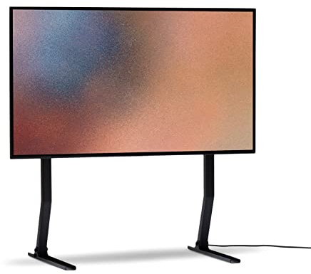 Pedestal Bendy Tall Standfuss für TV 40 bis 70 Zoll | Hochwertiger Fernseher Bodenständer | Modische Fernseh Halterung Stehend | Einzigartige TV-Standfüße (Schwarz)