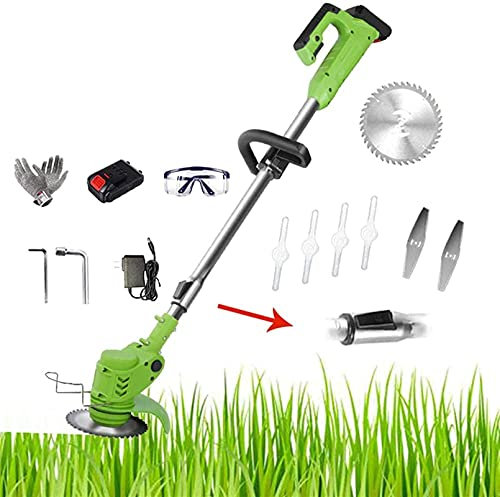 ATAAY Tagliabordi Cordless Sweeper Handheld Portable Lawn Mower Domestico agricolo Cordless Weeder Garden Potatura Tool Brush Telescopic Rod Cutter Tosaerba Elettrico Giardinaggio