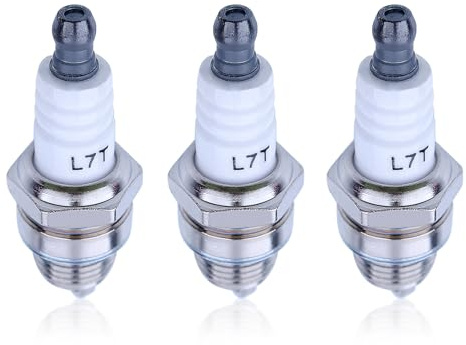 Gubeter L7T Zündkerzen Set für Husqvarna 50, 51, 55, 61, 268, 272 XP, 345, 350, 351, 353, Universal Zündkerzen für Kettensägen und Rasenmäher Ersatzteile (3 Stück)