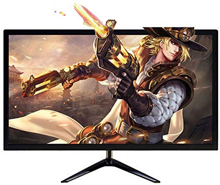 Monitor, Pantalla, 24/27/28/32 Pulgadas Pantalla Curva/Recta 60/75/144/240 Hz/Negro-Rojo/Negro, for Cibercafés, Salas de Estar, Oficinas/130 (Color : White, Size : 24 Inch Straight Screen Gaming 14