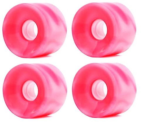 liovitor Outdoor 84A Härte Keine Lager Gleitende Weiche Skate Board 4 Rollen für Surf Skateboard Longboard Rosa