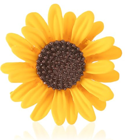 4 Stück Sonnenblumen-Brosche, Niedliche Mini-Legierung, Feierschmuck, Blumennadeln, Rucksacknadeln Für Frauen Und Mädchen